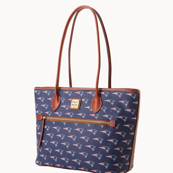 NWT Dooney & Bourke New England Patriots Tote NFL Handbag Orig $298 - Picture 1 of 1